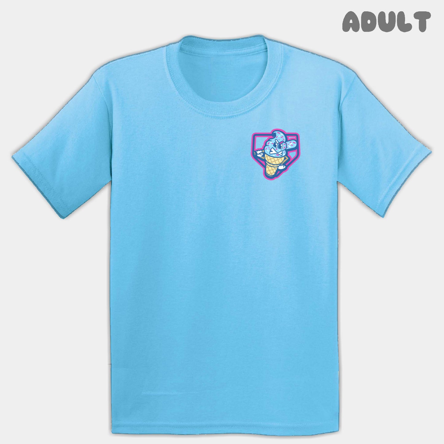 Ice Cream Drips Mascots Adult Tee