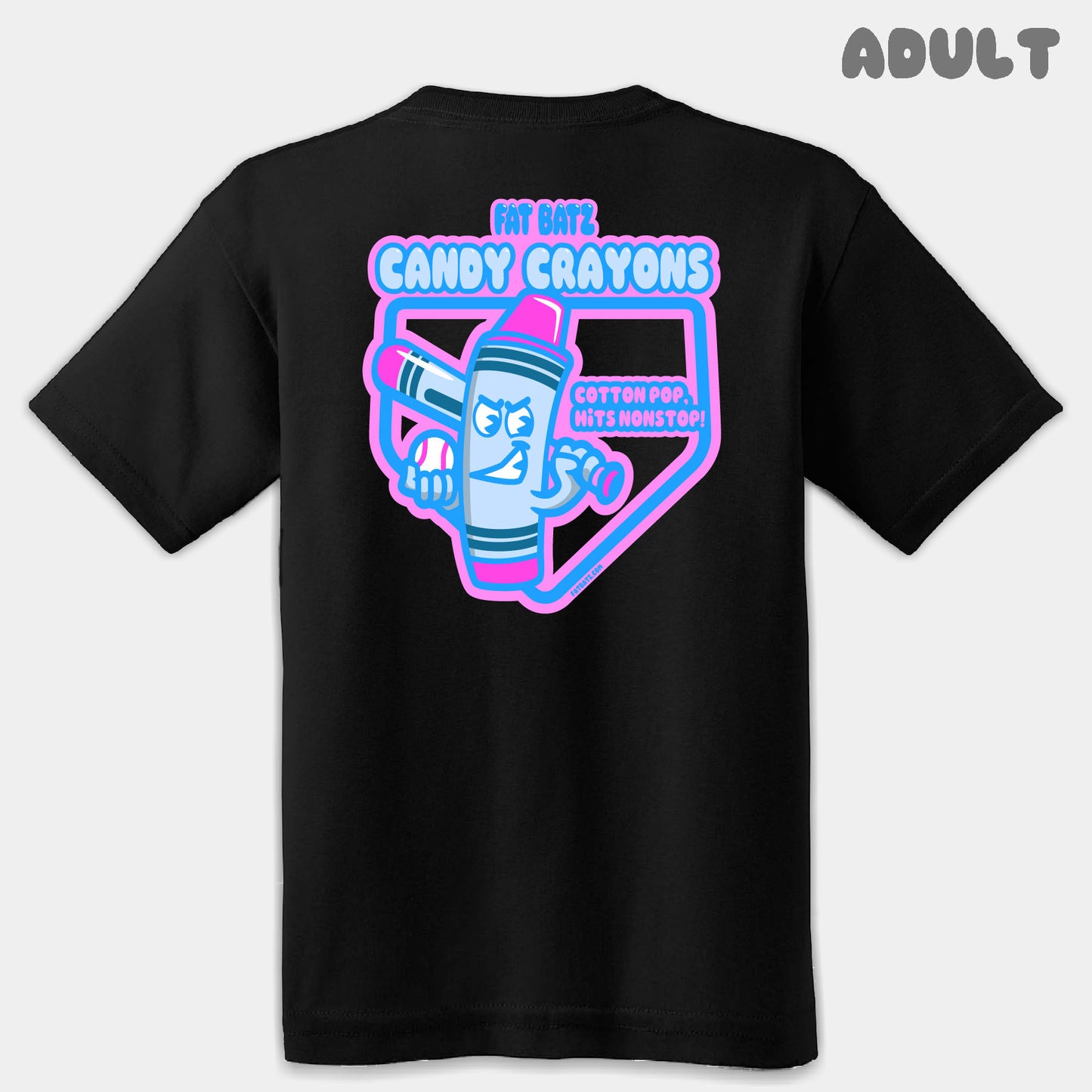 Candy Crayon Mascots Adult Tee
