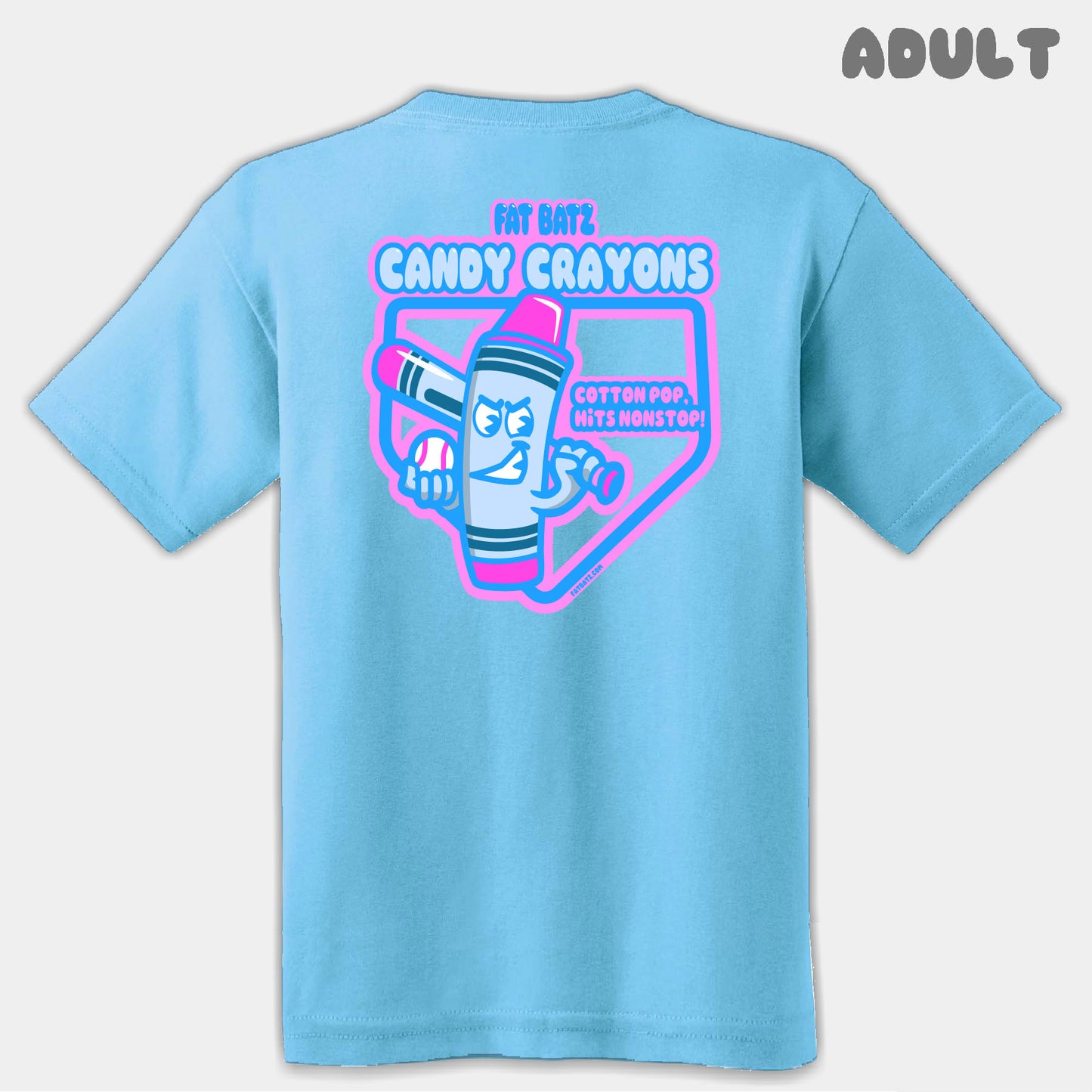 Candy Crayon Mascots Adult Tee