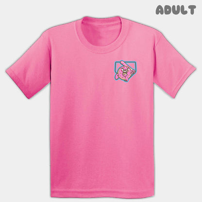 Pink Donuts Mascots Adult Tee