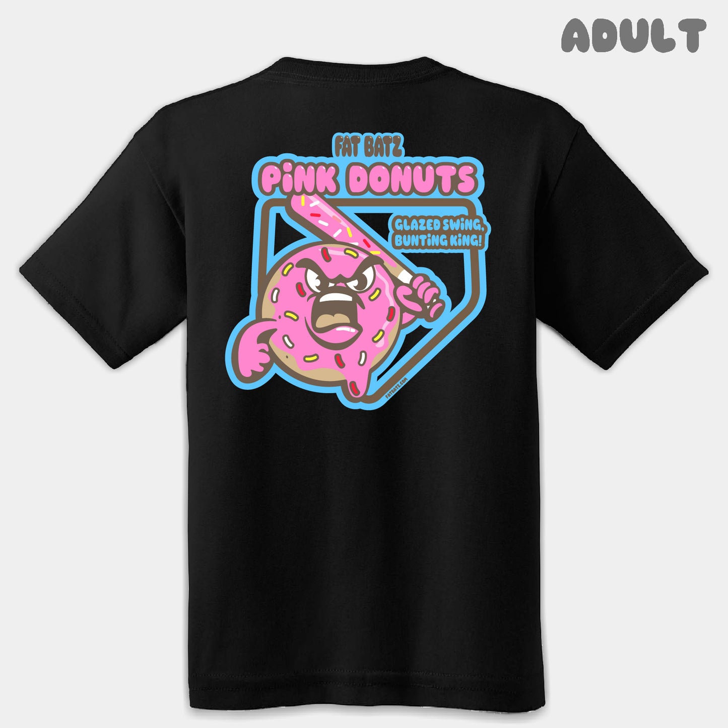 Pink Donuts Mascots Adult Tee