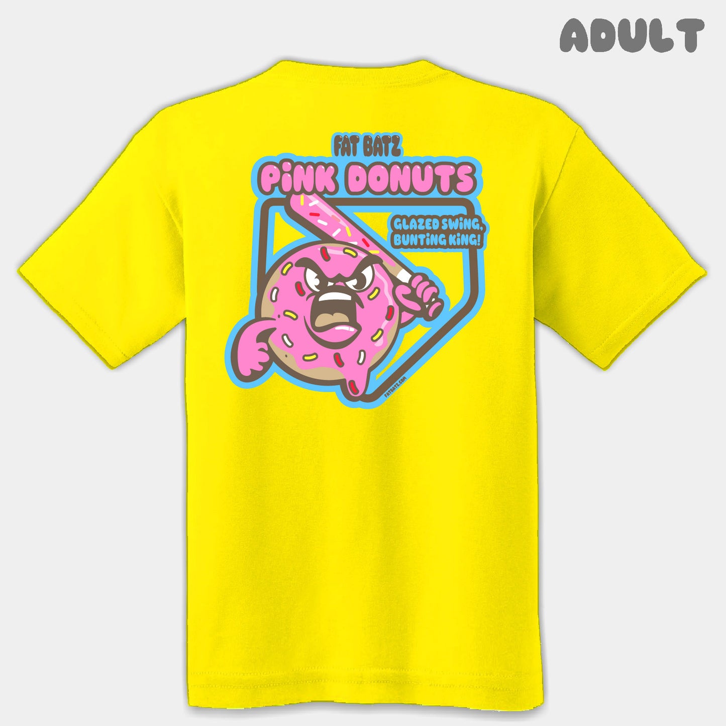 Pink Donuts Mascots Adult Tee
