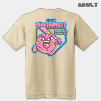 Pink Donuts Mascots Adult Tee