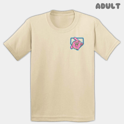 Pink Donuts Mascots Adult Tee