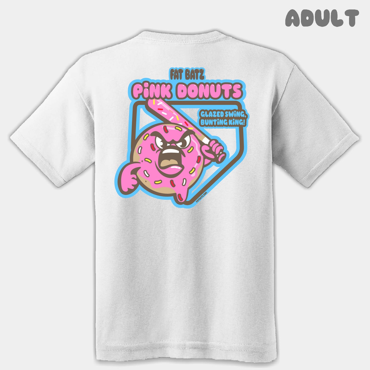 Pink Donuts Mascots Adult Tee