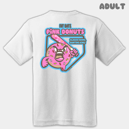 Pink Donuts Mascots Adult Tee