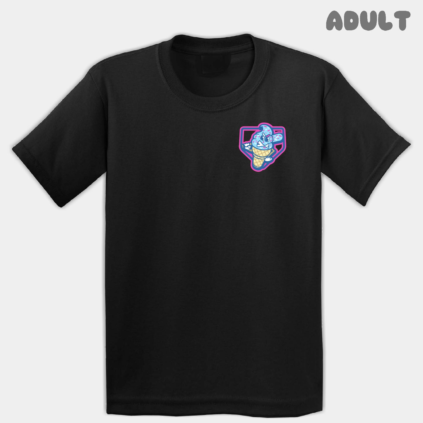 Ice Cream Drips Mascots Adult Tee