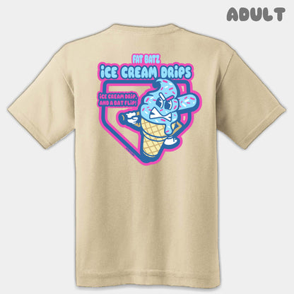 Ice Cream Drips Mascots Adult Tee