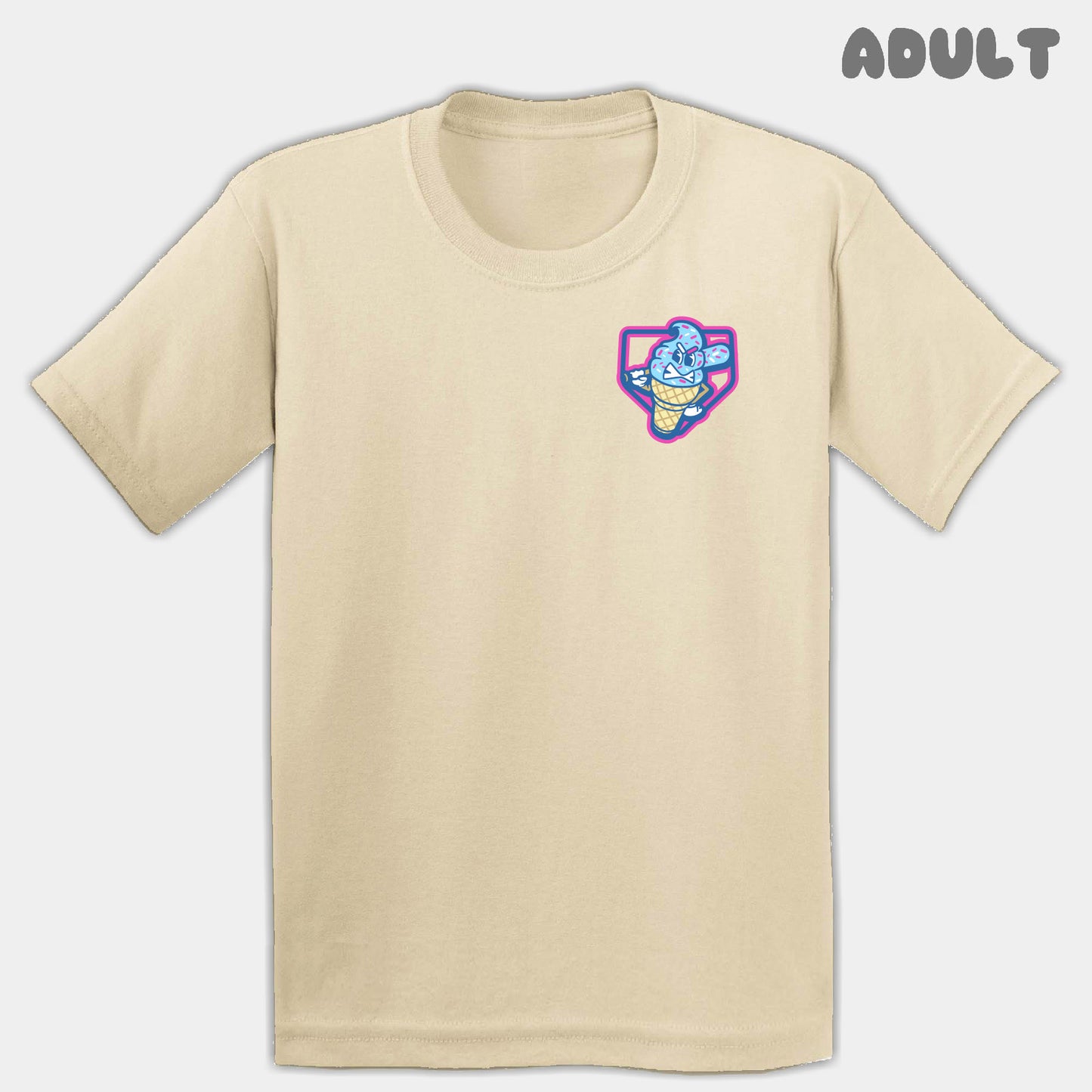 Ice Cream Drips Mascots Adult Tee