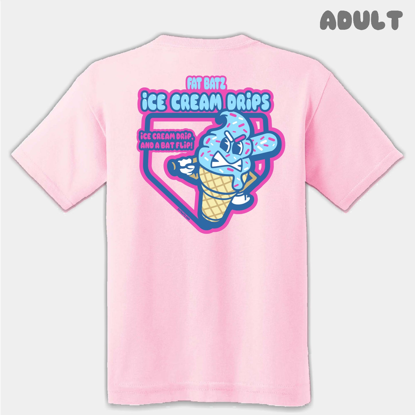 Ice Cream Drips Mascots Adult Tee