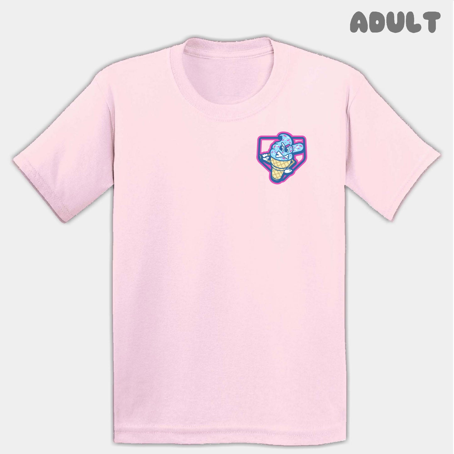 Ice Cream Drips Mascots Adult Tee