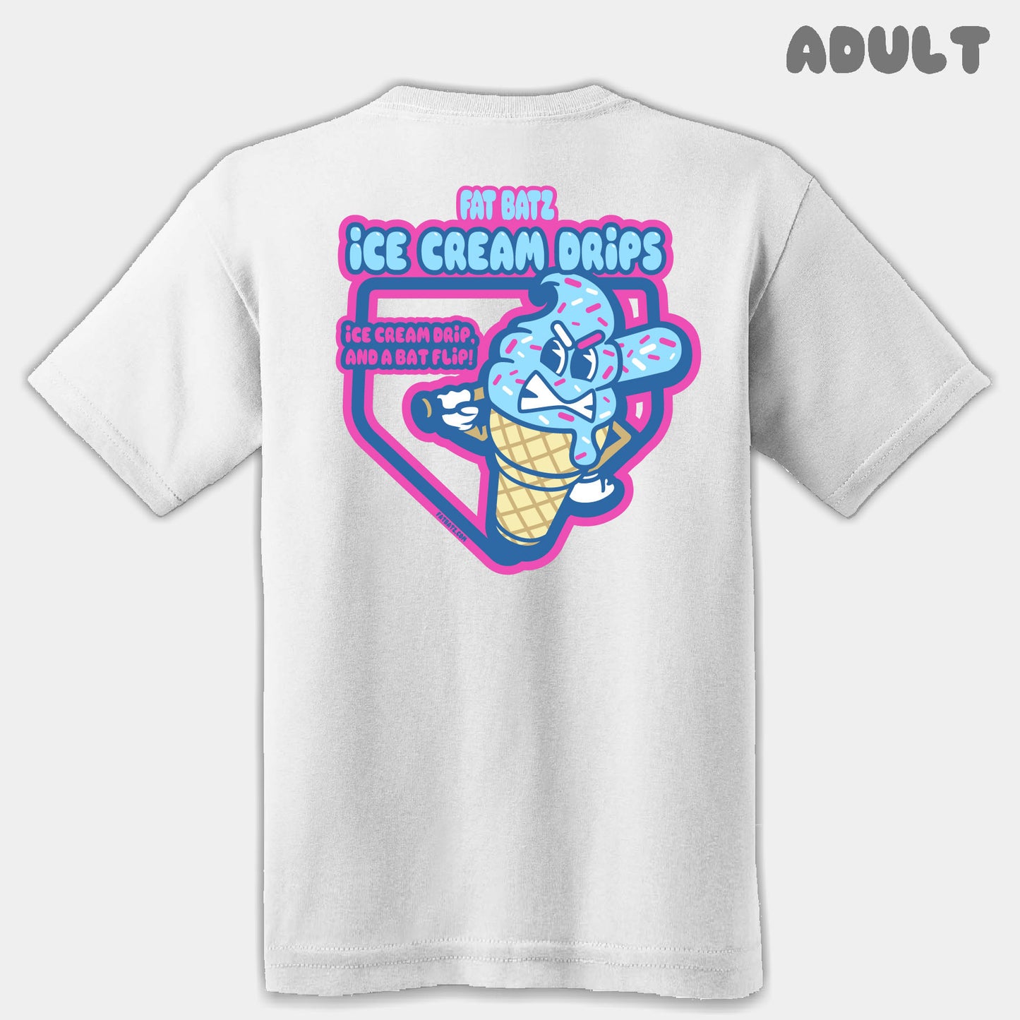 Ice Cream Drips Mascots Adult Tee