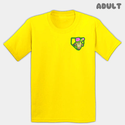 Yellow Pencils Mascots Adult Tee
