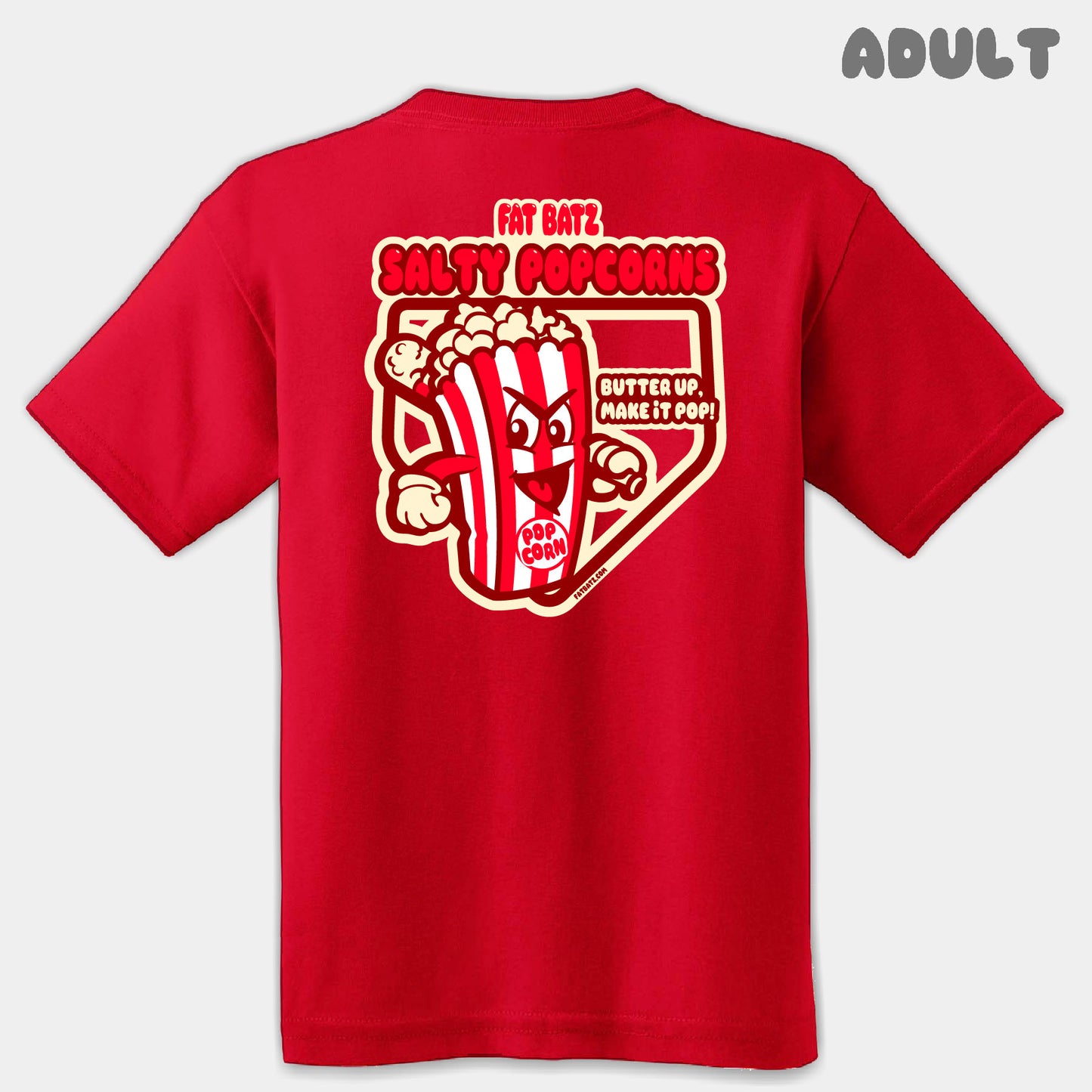 Salty Popcorns Mascots Adult Tee