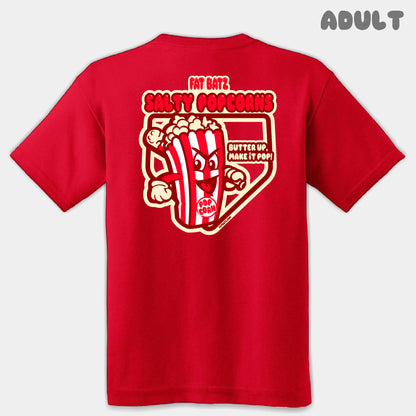Salty Popcorns Mascots Adult Tee