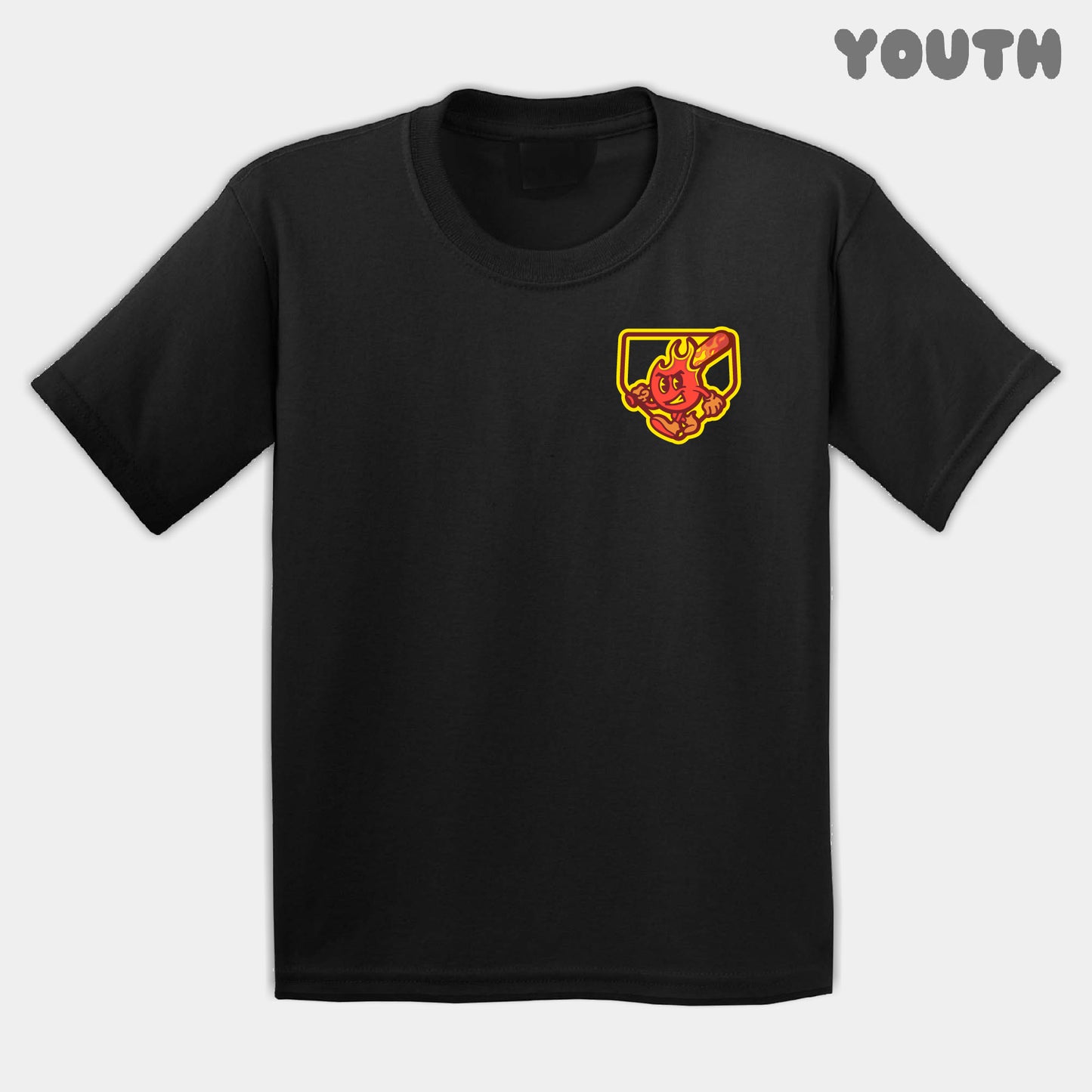 Blazing Fires Mascot Youth Tee