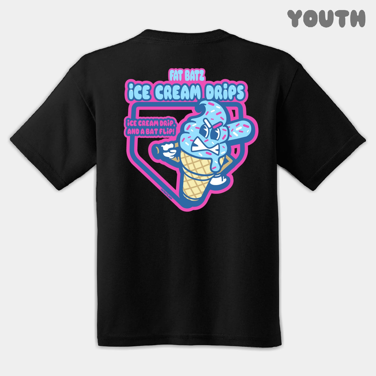Ice Cream Drips Mascots Youth Tee