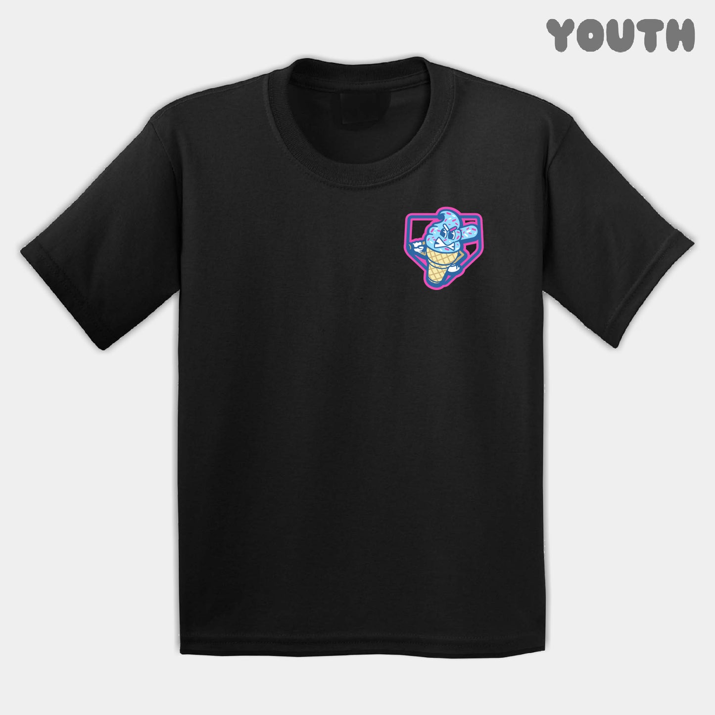 Ice Cream Drips Mascots Youth Tee