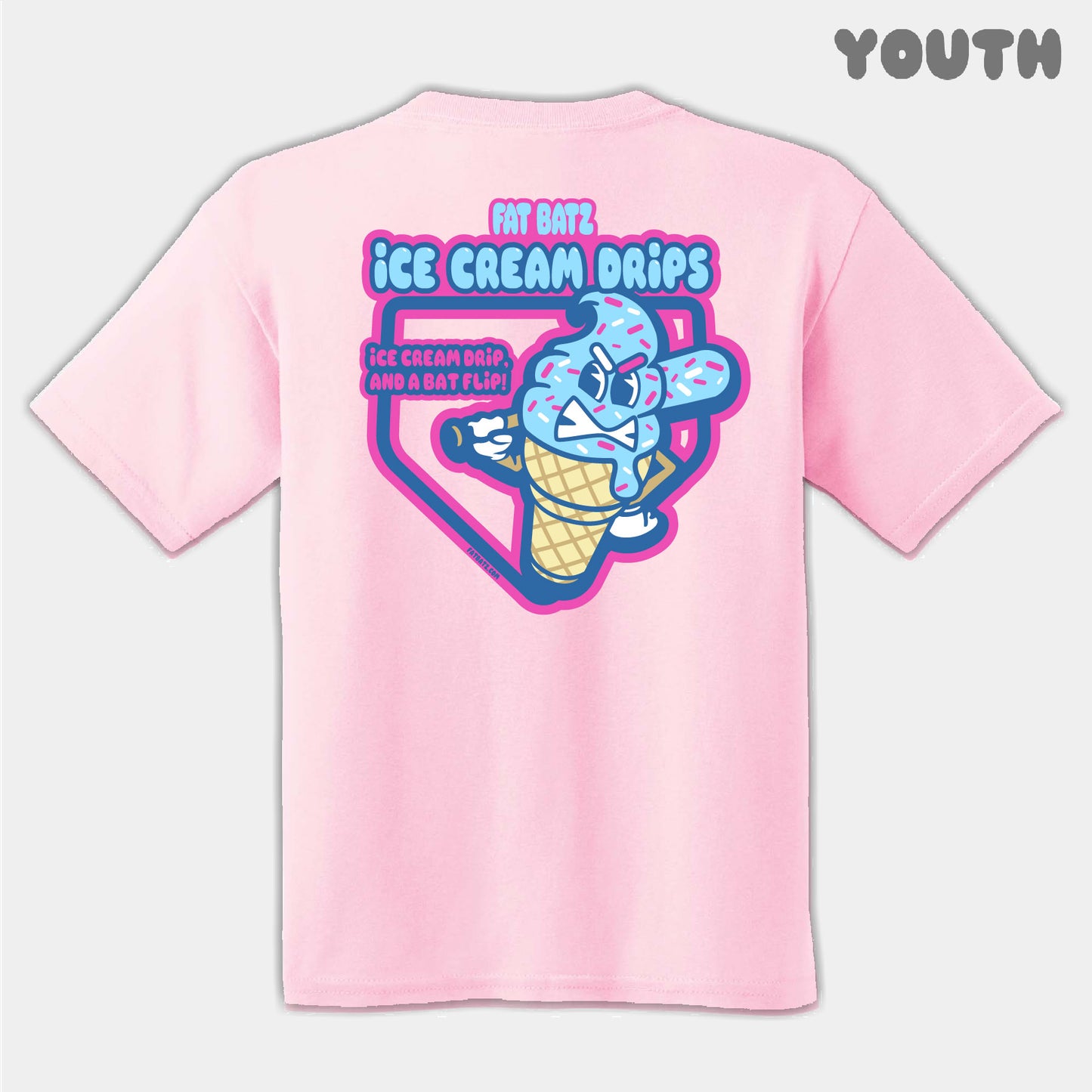 Ice Cream Drips Mascots Youth Tee