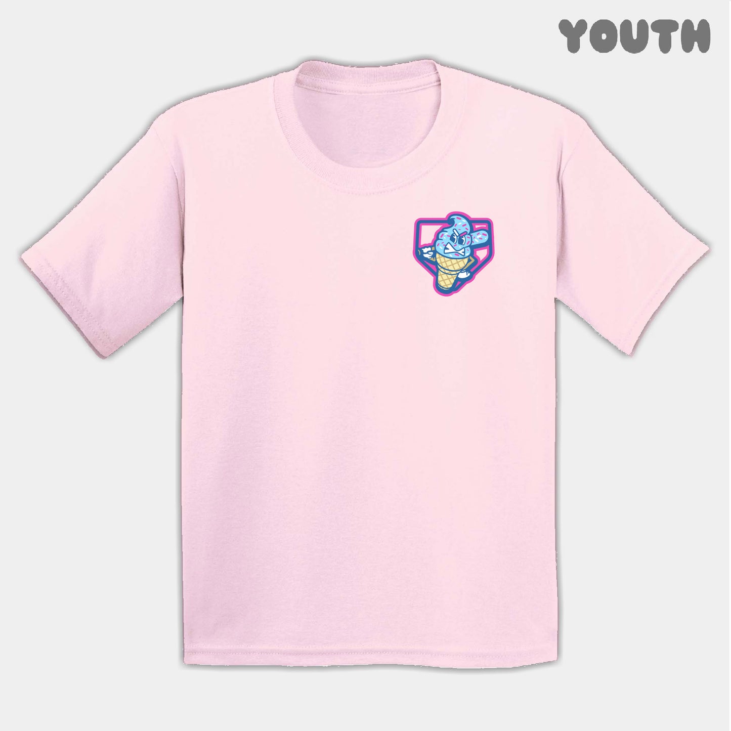 Ice Cream Drips Mascots Youth Tee
