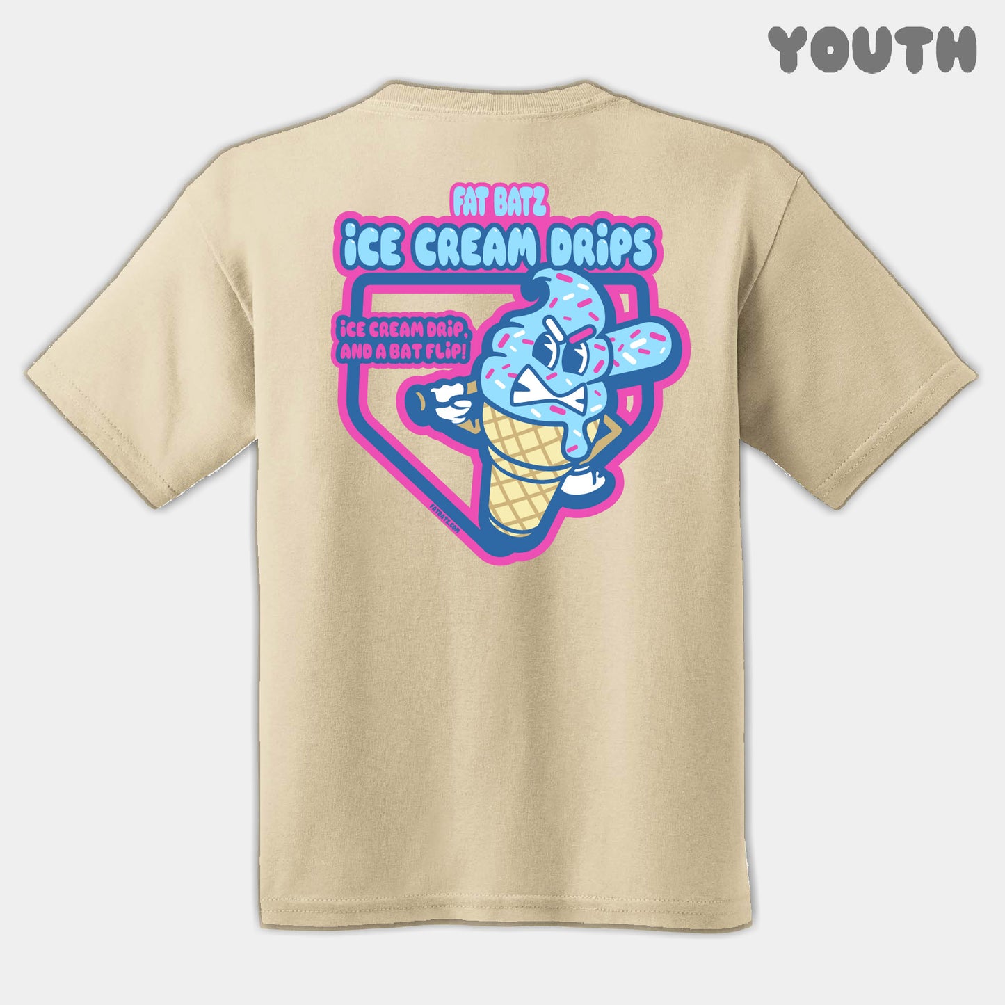 Ice Cream Drips Mascots Youth Tee