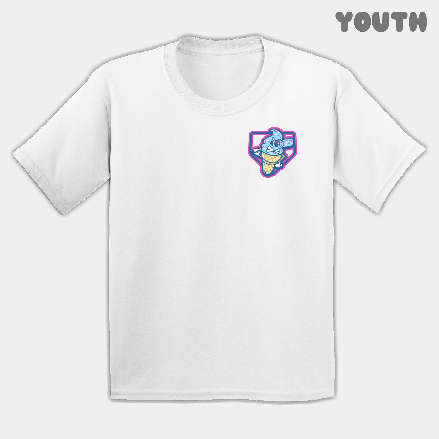 Ice Cream Drips Mascots Youth Tee