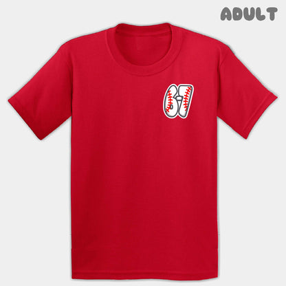 Baseball Six Seven Adult Tee