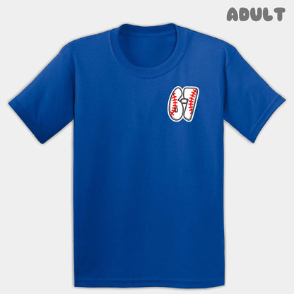 Baseball Six Seven Adult Tee