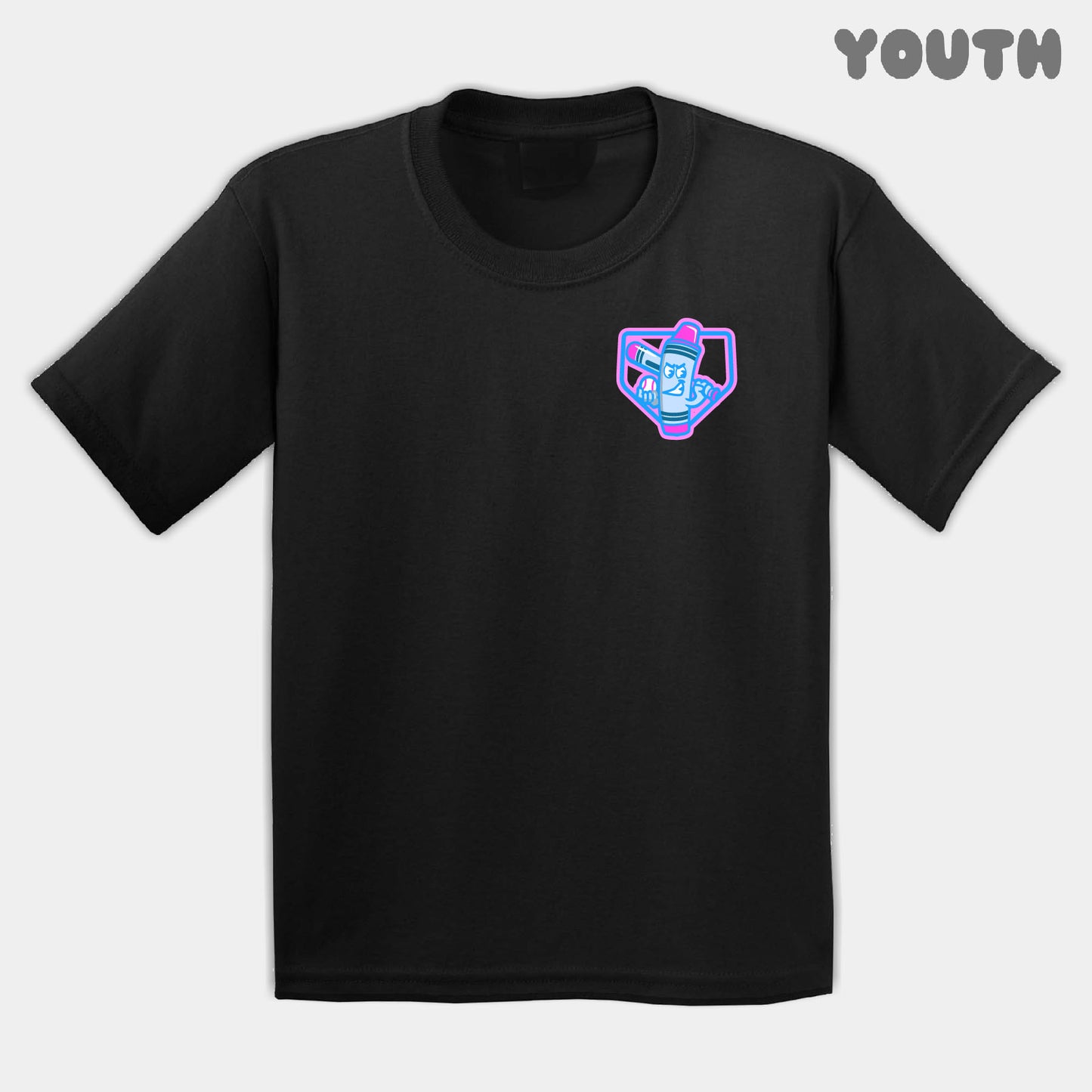 Candy Crayons Mascots Youth Tee