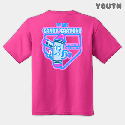 Candy Crayons Mascots Youth Tee