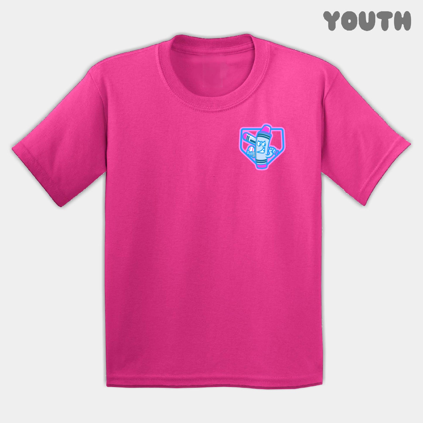 Candy Crayons Mascots Youth Tee