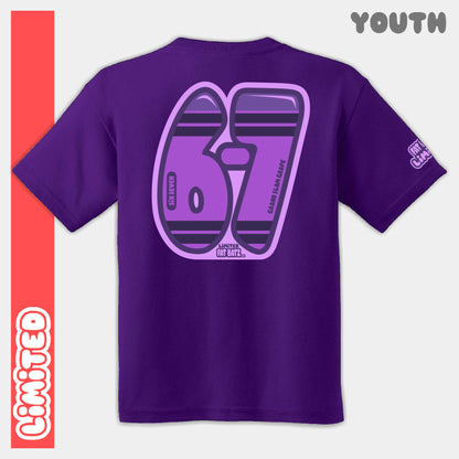 Purple Crayon Six Seven Youth Tee