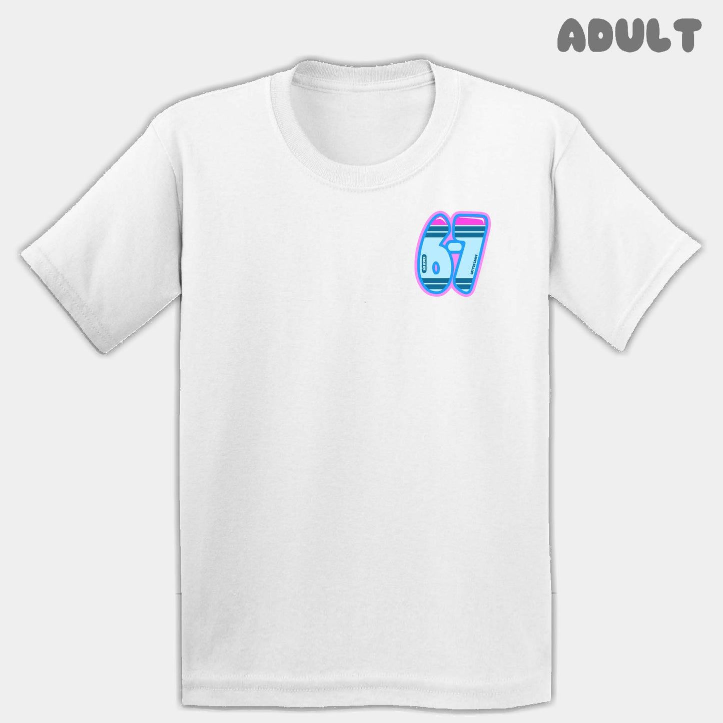 Candy Crayon Six Seven Adult Tee