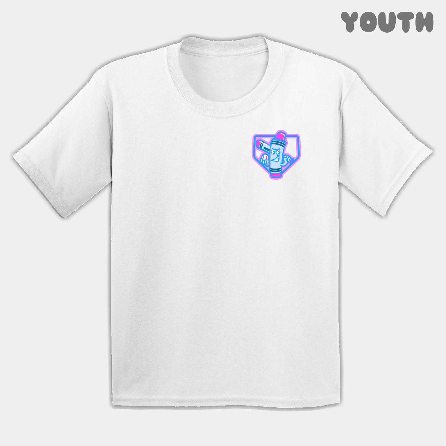 Candy Crayons Mascots Youth Tee
