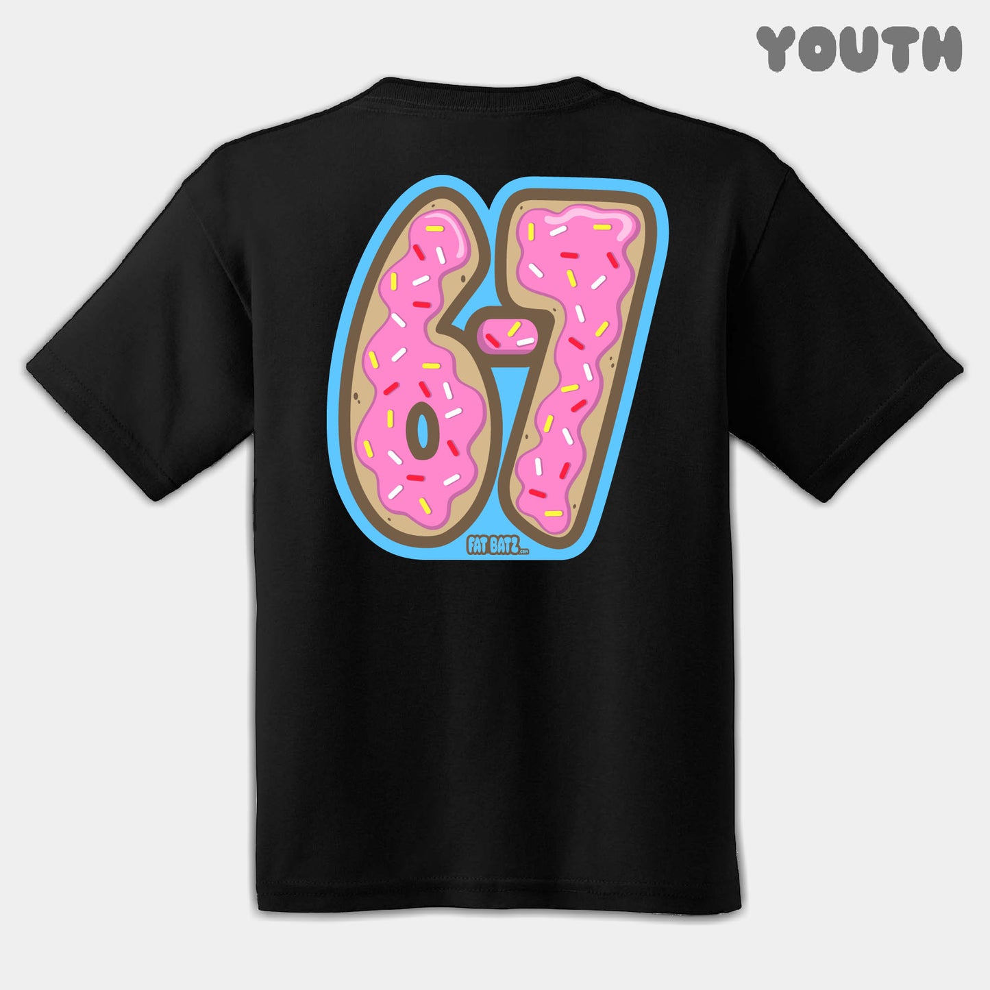 Pink Donuts Six Seven Youth Tee