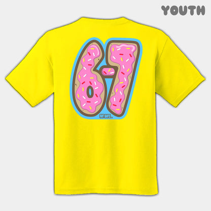 Pink Donuts Six Seven Youth Tee