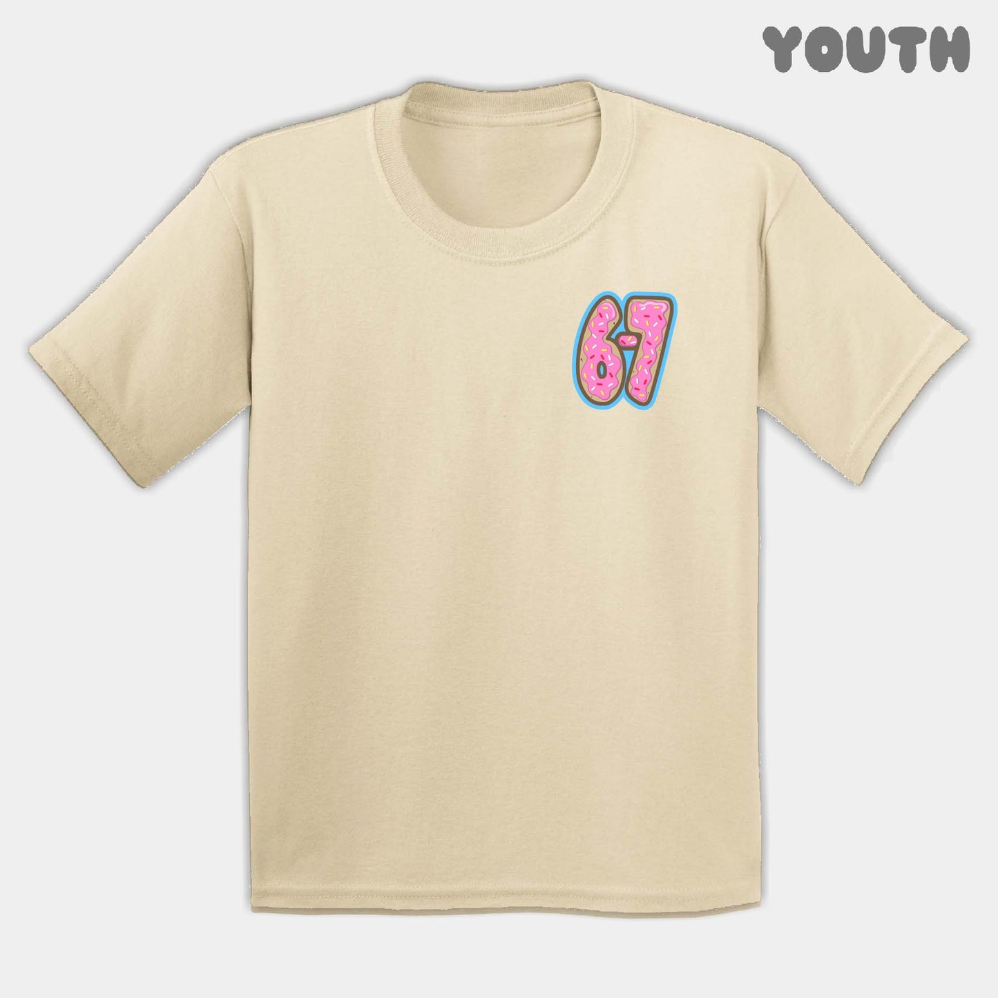Pink Donuts Six Seven Youth Tee
