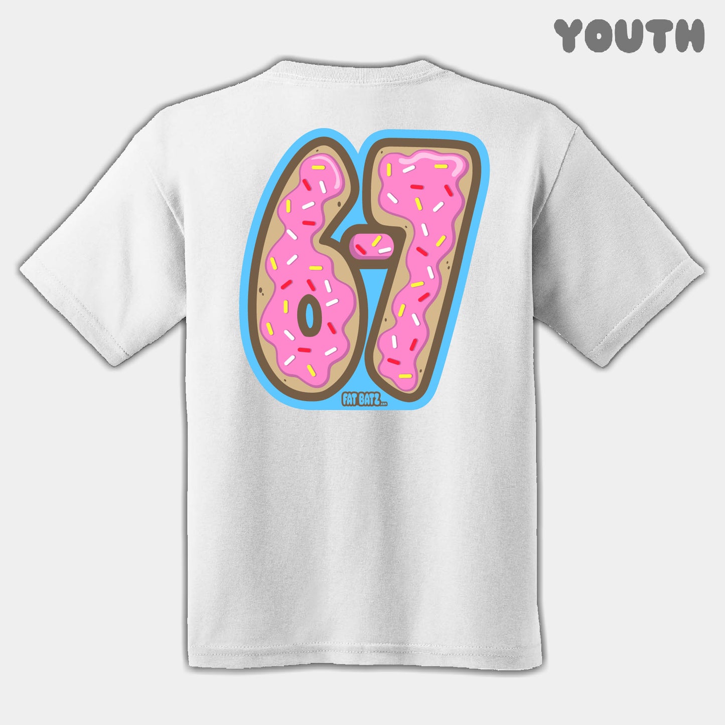 Pink Donuts Six Seven Youth Tee