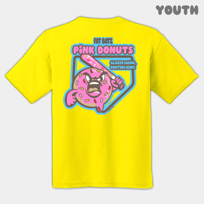 Pink Donuts Mascots Youth Tee