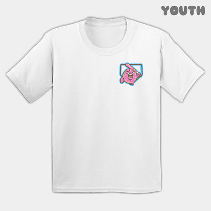 Pink Donuts Mascots Youth Tee