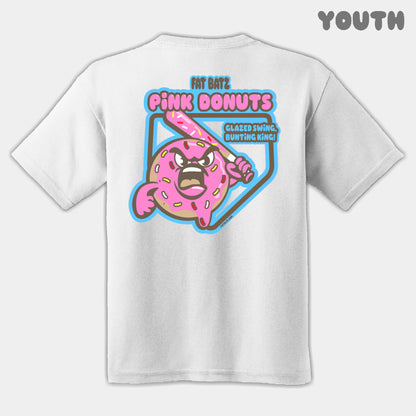 Pink Donuts Mascots Youth Tee
