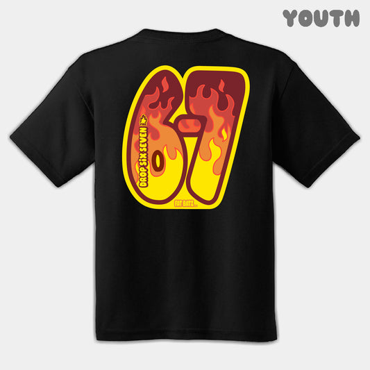 Blazing Fire Six Seven Youth Tee