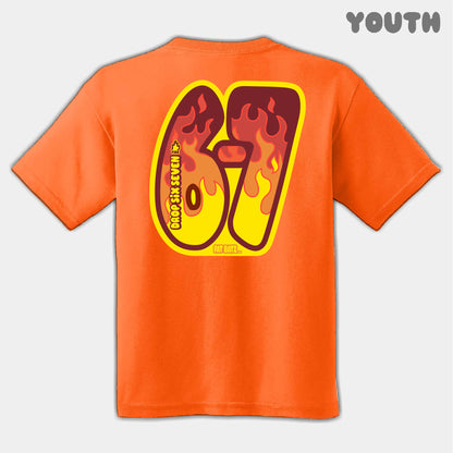 Blazing Fire Six Seven Youth Tee