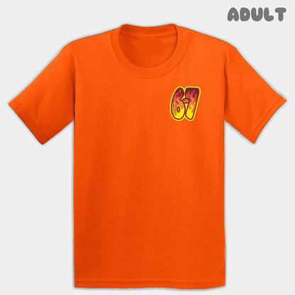 Blazing Fire Six Seven Adult Tee