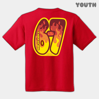 Blazing Fire Six Seven Youth Tee