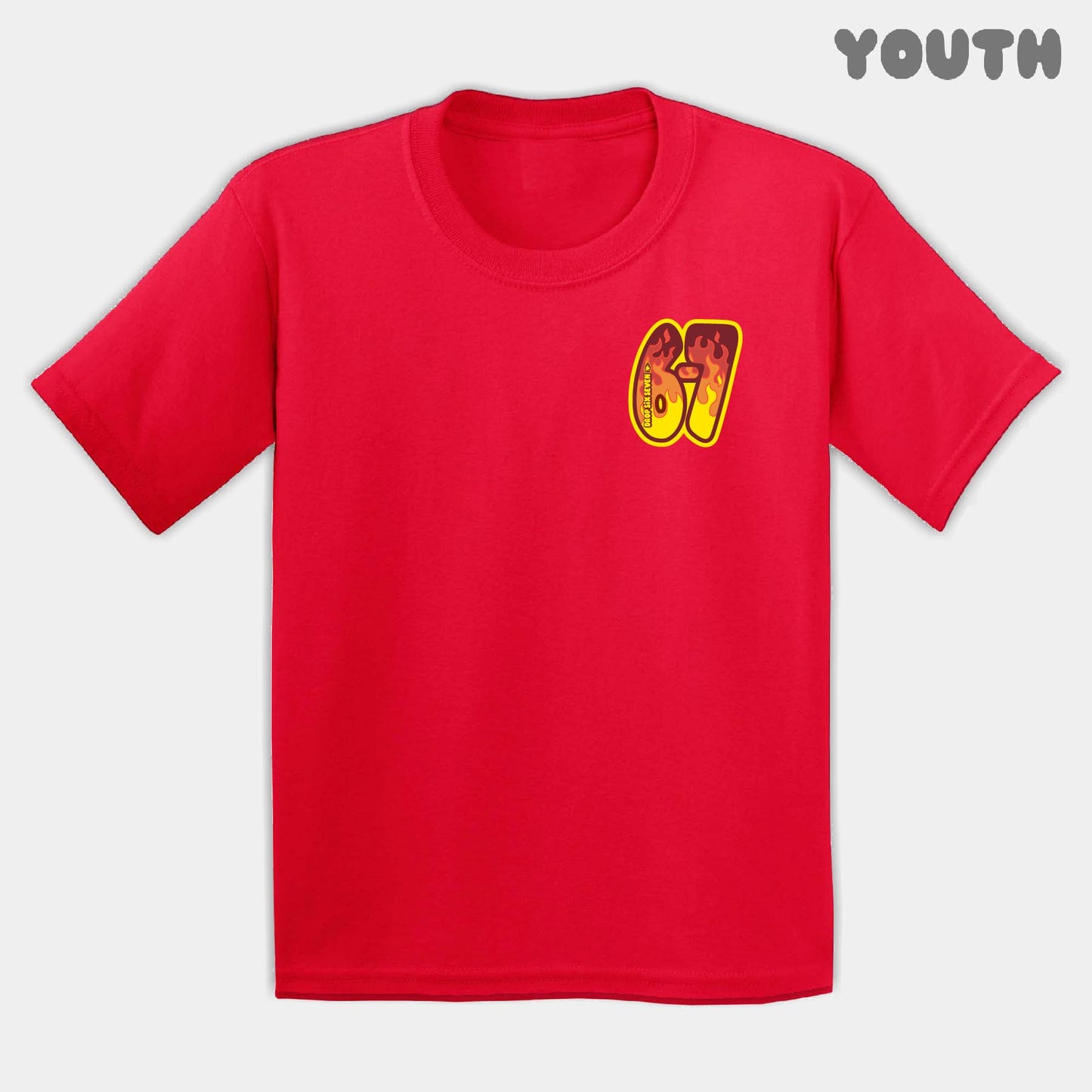 Blazing Fire Six Seven Youth Tee
