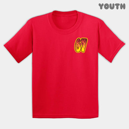 Blazing Fire Six Seven Youth Tee