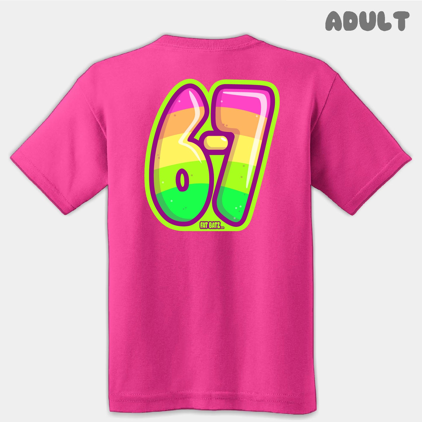 Gummy Worm Six Seven Adult Tee