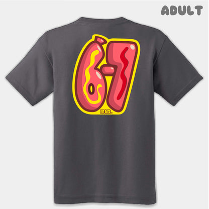 Hot Dog Six Seven Adult Tee