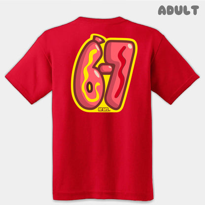 Hot Dog Six Seven Adult Tee